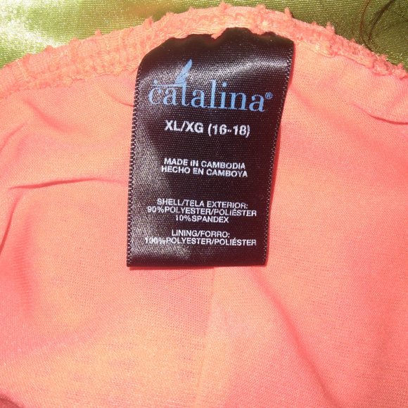 TWO orange Catalina one piece swimsuits bundle! - Picture 7 of 7